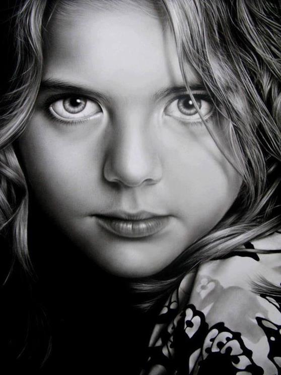 super realistic portrait drawing