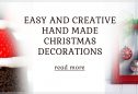 Easy and Creative Hand Made Christmas decorations
