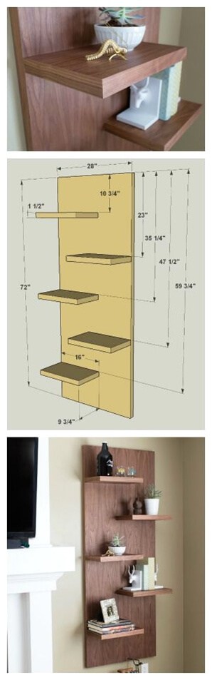 Abrupt and simple shelf-ideas-diy-budget-decor-projects