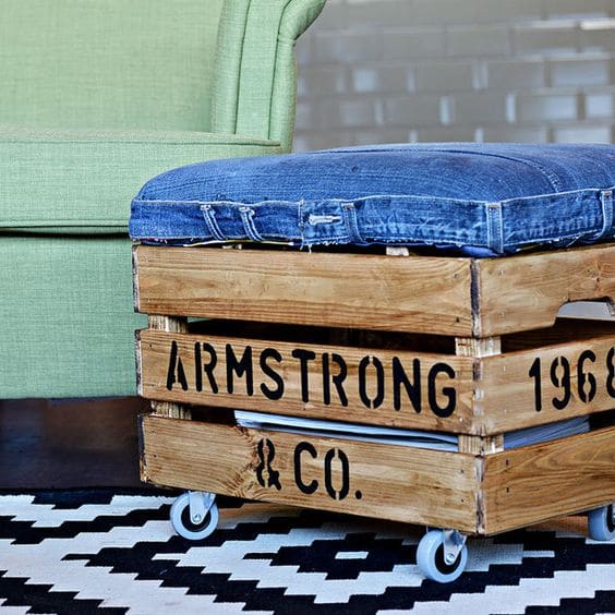 using jeans diy -decor