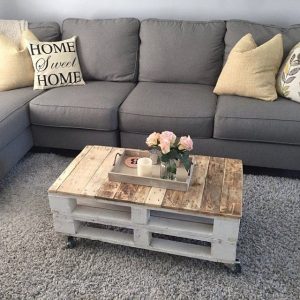cozy coffee table with pallet