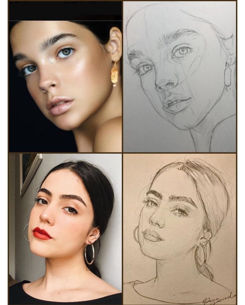 how to draw portraits tutorials and ideas Sky Rye Design