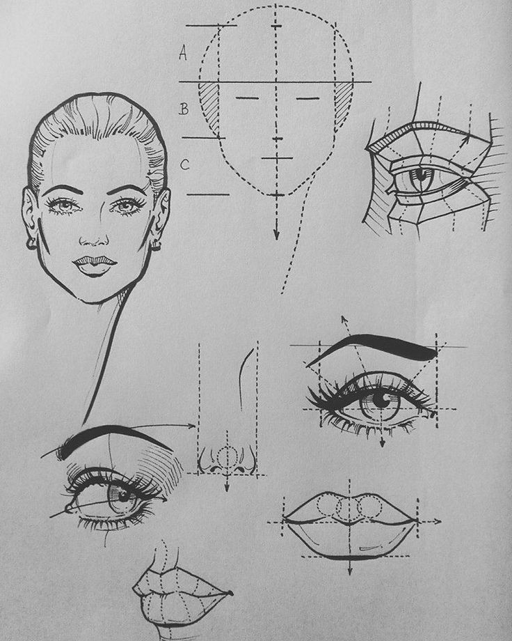Half-face portrait Drawing by ied3vil on DeviantArt