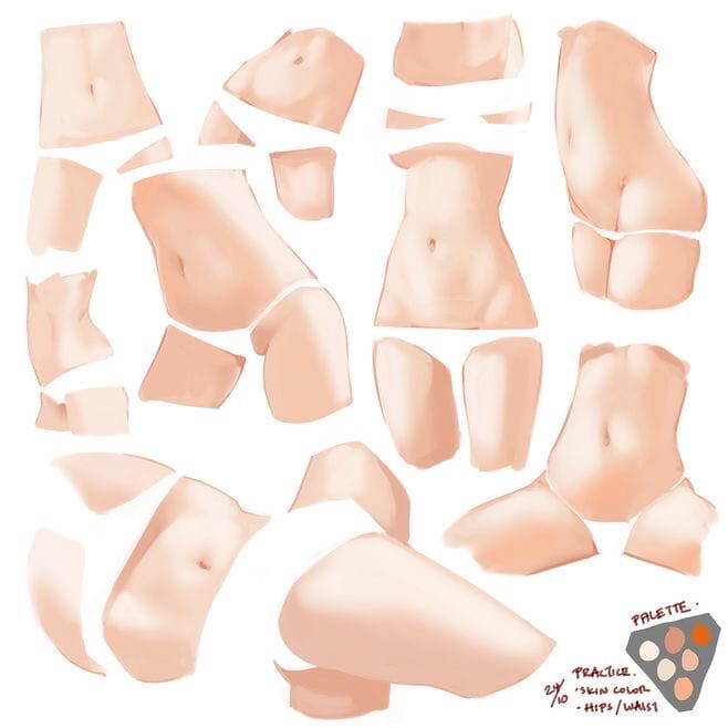 a collection of different shapes of women's body