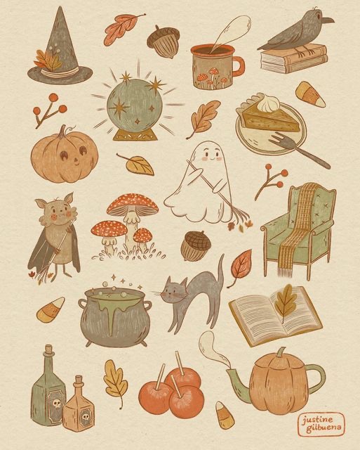 a collection of illustrations of various objects