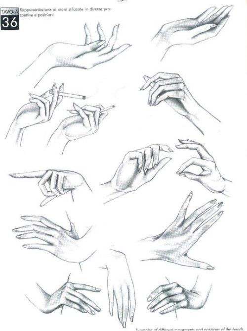 a drawing of hands and a cigarette