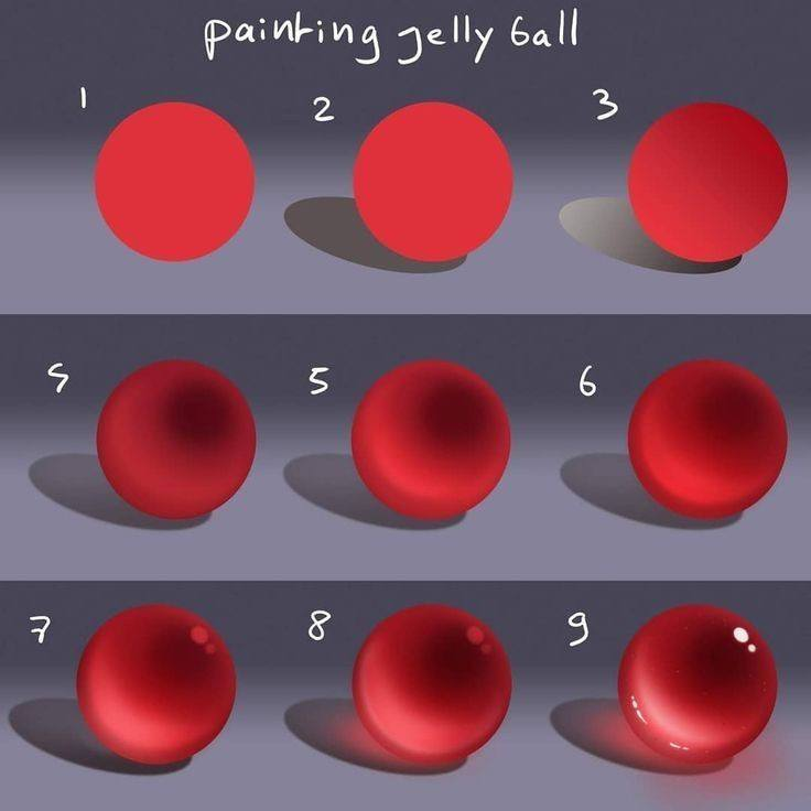 step by step digital art spheres