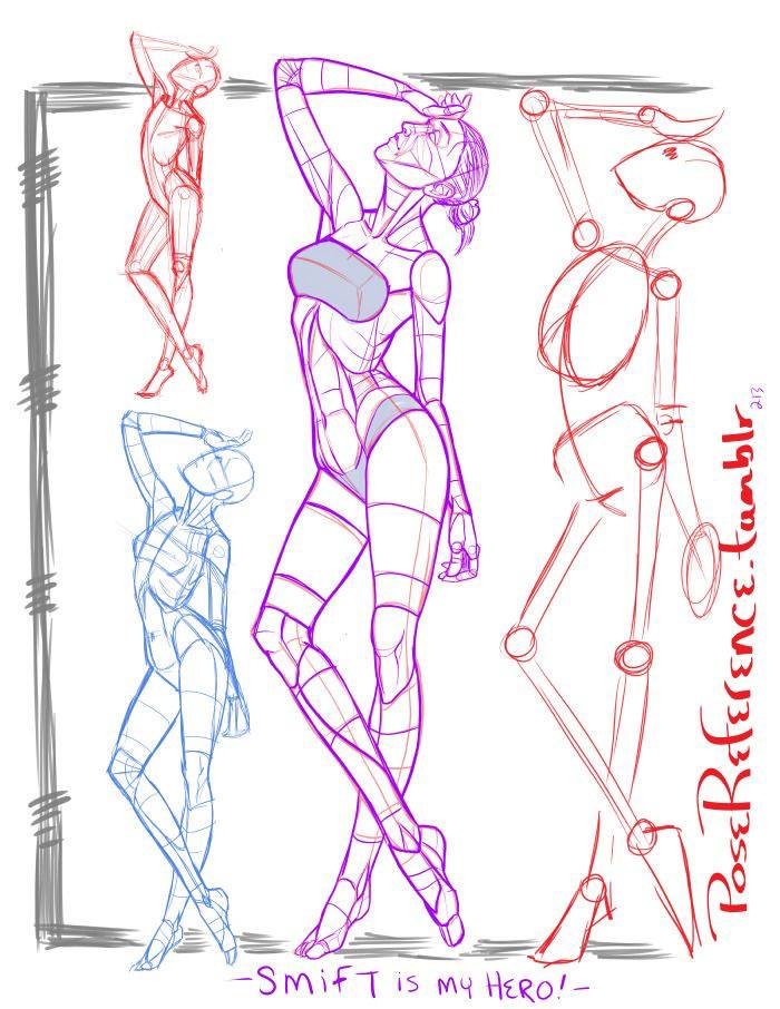 How to draw poses better (male and female poses for beginners)