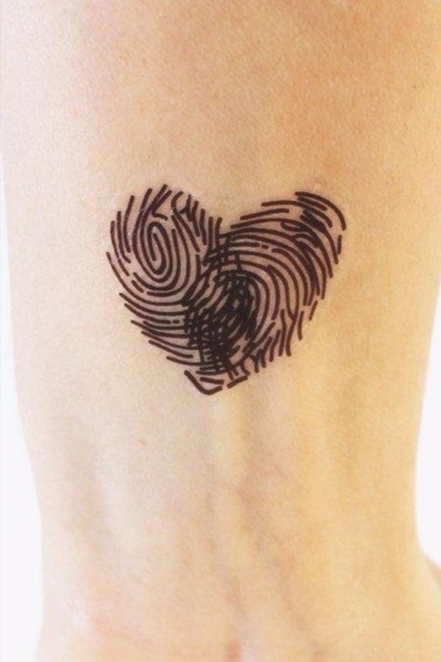 25 Special Fingerprint Tattoo Ideas - tattooglee | Fingerprint tattoos,  Fingerprint heart tattoos, Mother tattoos