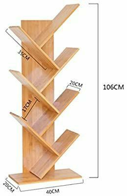 a wooden shelf with sizes