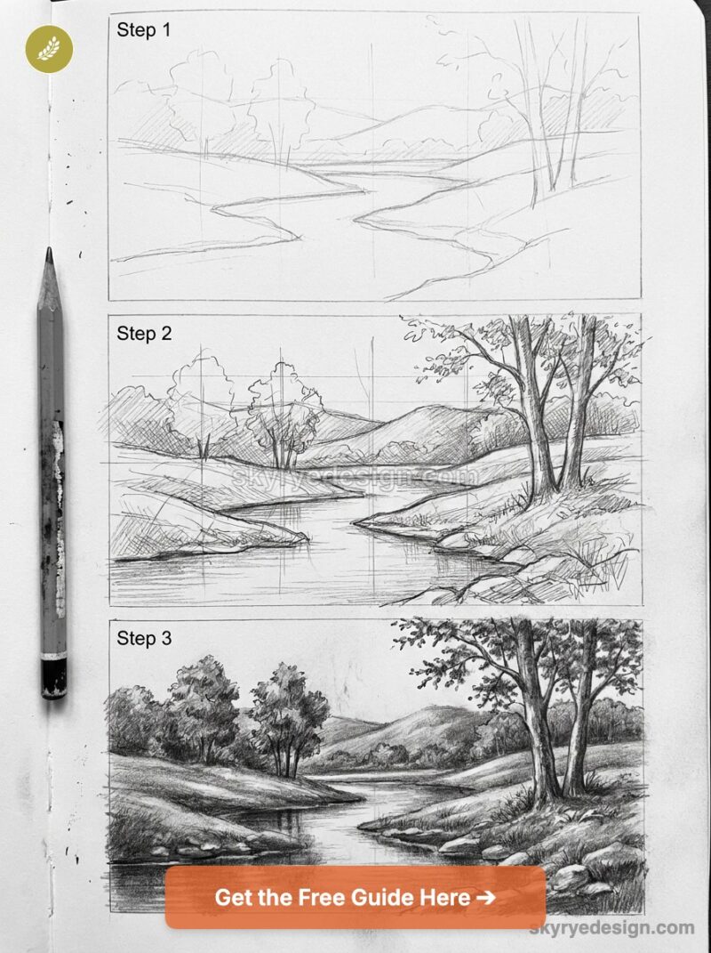 Landscape Drawing Math Landscape Drawing Guide: Easy Sketches, Tools & Tips