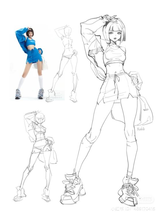 How To Draw A Fashion Pose Female