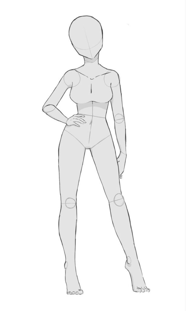 How to draw Female Anatomy Pose