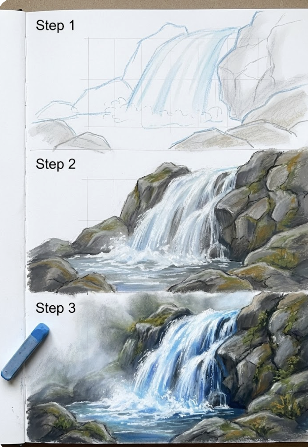 Spring Water Simple Drawing How to Draw Water: Easy Reflections, Ripples & Waves