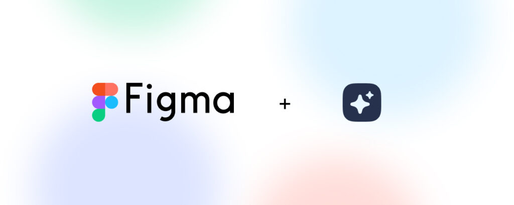 Figma and FigJam logos on a gradient background symbolizing collaboration and creative design tools integration.