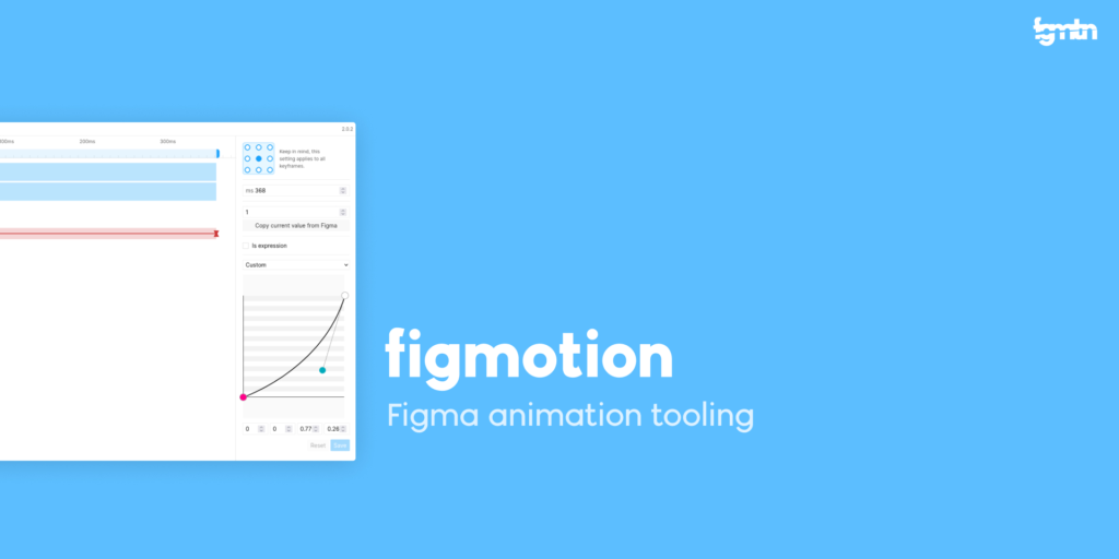 Figmotion logo with Figma animation tooling text