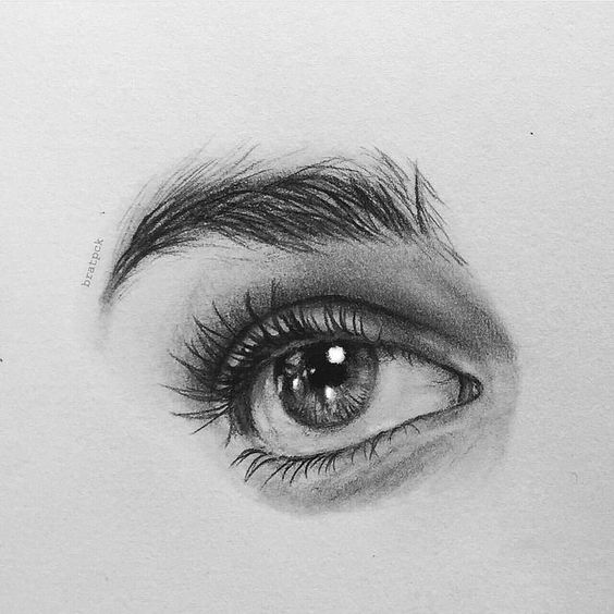 Detailed pencil sketch of a human eye showcasing intricate shading and lifelike detail, perfect for art enthusiasts.