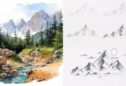 Mountains Drawing: Techniques to Capture Majestic Landscapes