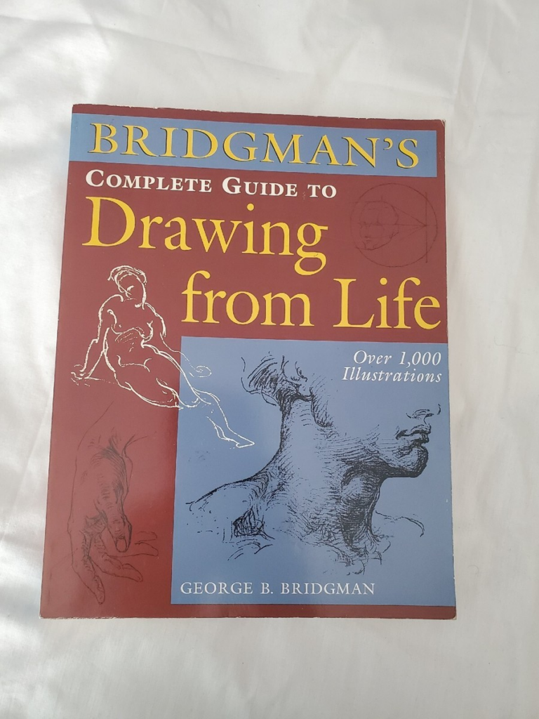 Bridgman's Complete Guide to Drawing from Life cover, figure-drawing book with head sketches, red and blue design