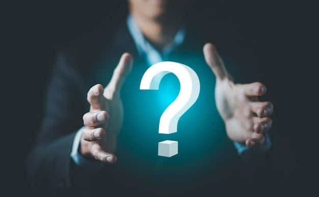 91c9fe894c22dfe20d272ffd73db8225 A person in a suit holding a floating, glowing question mark, symbolizing curiosity and inquiry in a dark background. | Sky Rye Design A person in a suit holding a floating, glowing question mark, symbolizing curiosity and inquiry in a dark background.