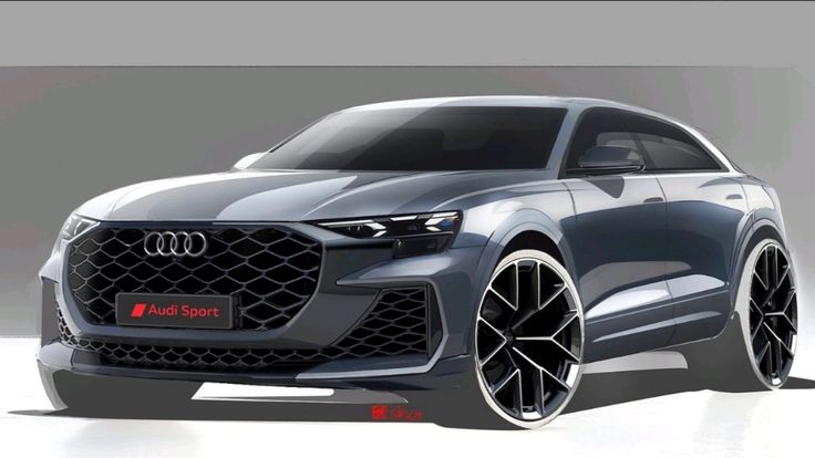 Sleek Audi Sport SUV concept with dynamic design and modern alloy wheels, showcasing cutting-edge automotive style.