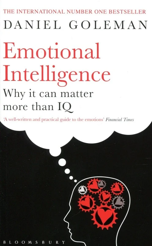 Cover of Emotional Intelligence by Daniel Goleman, highlighting its impact compared to IQ.