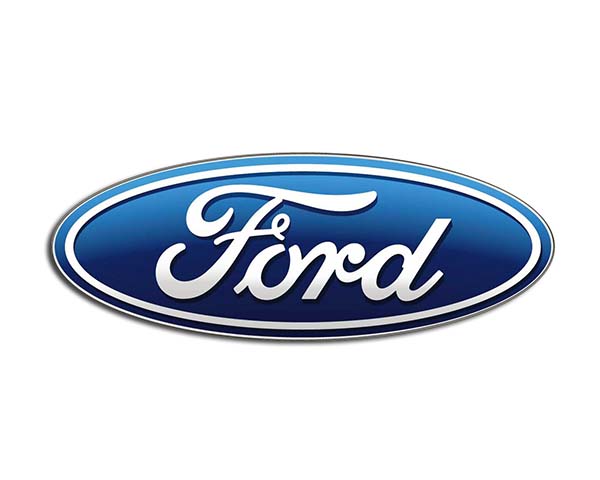 Ford logo featuring distinctive blue oval with white script.