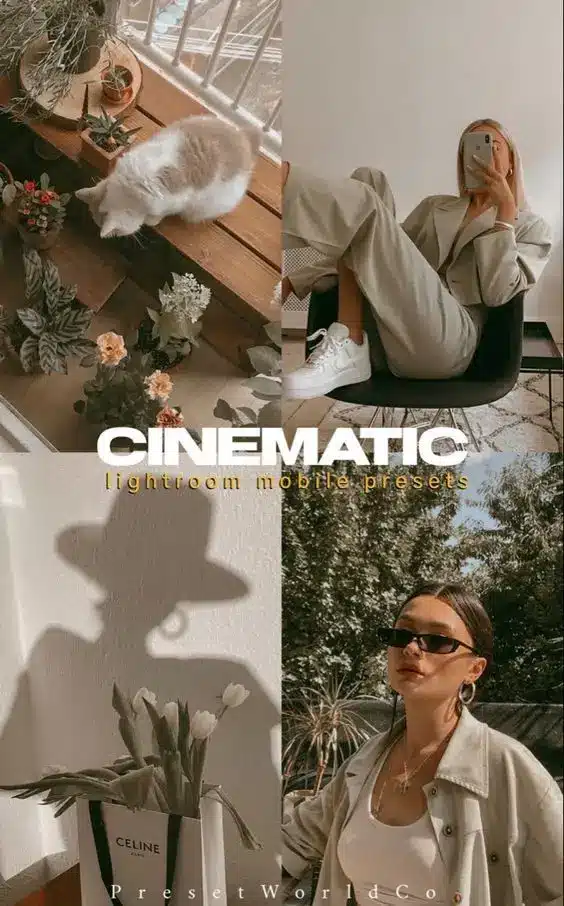 Курс по мобильной обработке фотографий Cinematic Lightroom mobile presets showcase natural vibes with plants, fashion, shadows, and a cat indoors. | Sky Rye Design Cinematic Lightroom mobile presets showcase natural vibes with plants, fashion, shadows, and a cat indoors.