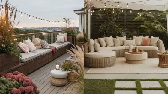 Avoid Costly Mistakes Cozy rooftop and garden seating areas with string lights, cushions, and plants for a relaxing outdoor ambiance. | Sky Rye Design Cozy rooftop and garden seating areas with string lights, cushions, and plants for a relaxing outdoor ambiance.