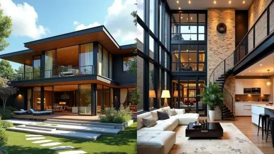 Avoiding Common Home Maintenance Mistakes Modern luxury home exterior and interior with spacious open plan living, large windows, and stylish furnishings. | Sky Rye Design Modern luxury home exterior and interior with spacious open plan living, large windows, and stylish furnishings.