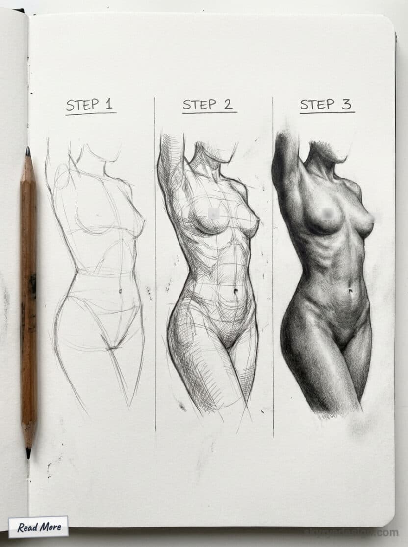 Body Drawing Guide How to Draw Female Figure: Mastering Proportions & Forms