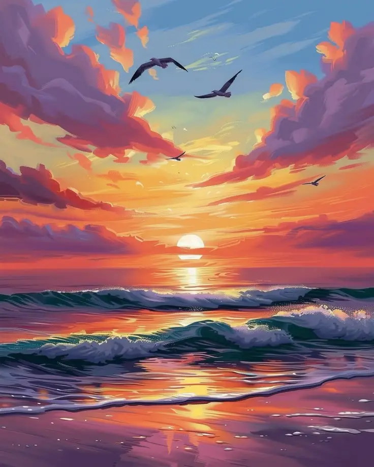 Sunset Drawing Why Your Gradients Look Like Stripes