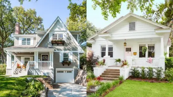 Viewing Deck Blog 41 Two charming houses with lush front yards under a clear sky, showcasing inviting architecture and greenery. | Sky Rye Design Two charming houses with lush front yards under a clear sky, showcasing inviting architecture and greenery.