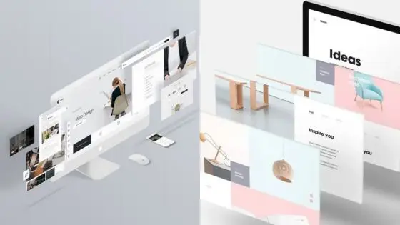 Viewing Deck Blog 48 Modern website design concept with multiple digital screens showcasing creative layouts on a desktop display. | Sky Rye Design Modern website design concept with multiple digital screens showcasing creative layouts on a desktop display.