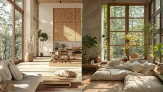 Viewing Deck Blog 56 Modern living rooms with large windows showcasing neutral decor and abundant natural light. | Sky Rye Design Modern living rooms with large windows showcasing neutral decor and abundant natural light.