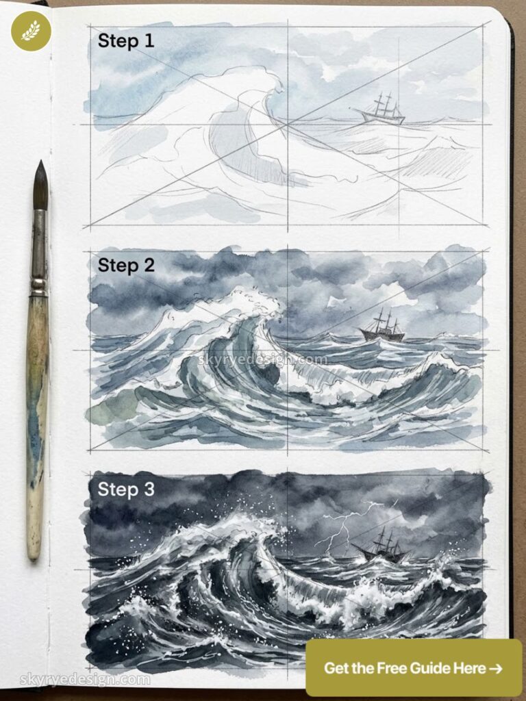 Ocean Drawing: How to Draw Waves Step by Step 2026