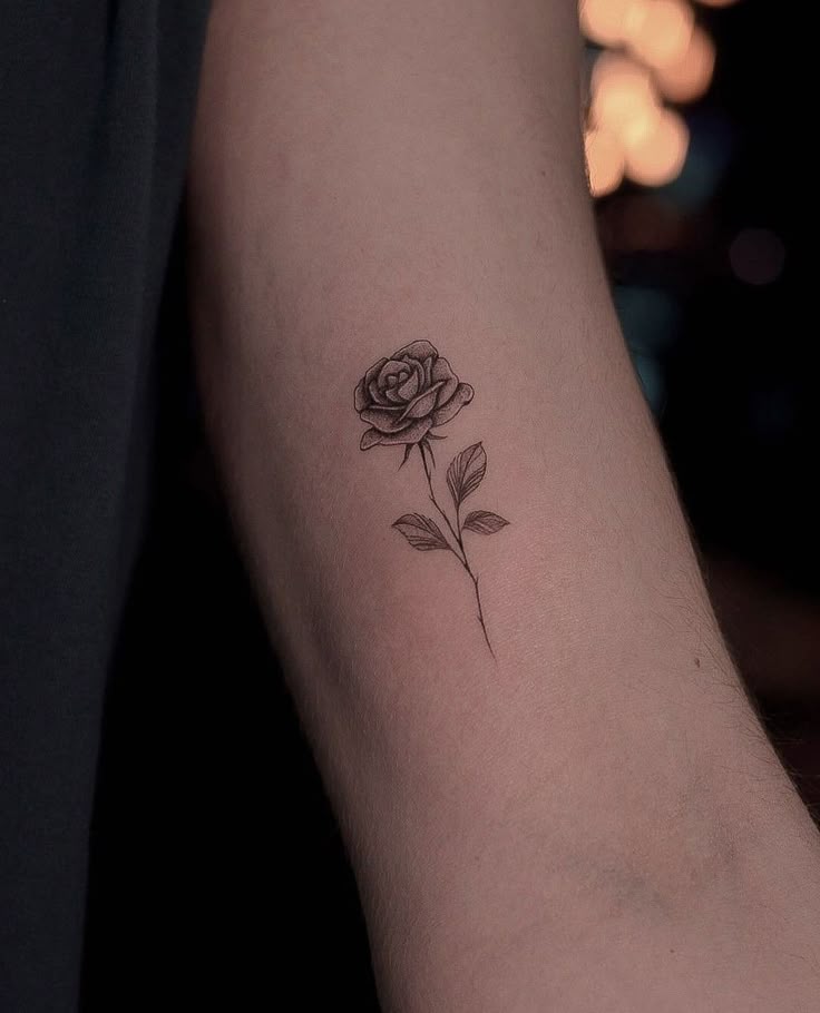 0bb4d83d4a1a7675ad304b3b4f4483c0 Detailed rose tattoo design on inner arm with soft lighting. | Sky Rye Design Detailed rose tattoo design on inner arm with soft lighting.