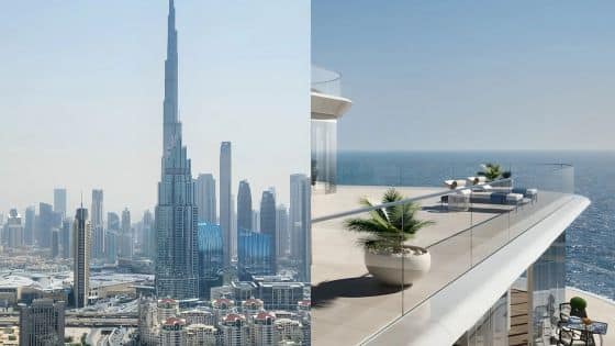 How a Community Management Company Can Boost Property Value and Resident Satisfaction Dubai skyline with Burj Khalifa and a luxurious seaside terrace with modern lounge chairs and ocean view. | Sky Rye Design Dubai skyline with Burj Khalifa and a luxurious seaside terrace with modern lounge chairs and ocean view.