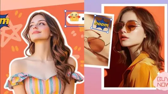 Make Your Photos Speak Easily Add Speech Thought Bubbles with AI Fashionable women in colorful outfits and sunglasses, vibrant background, promoting trendy summer style. | Sky Rye Design Fashionable women in colorful outfits and sunglasses, vibrant background, promoting trendy summer style.