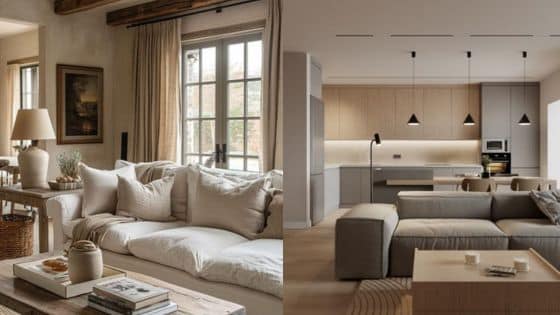 Planning Home Renovations Heres What You Need to Know Cozy living rooms with neutral tones, modern furniture, and soft lighting create a warm, inviting atmosphere. | Sky Rye Design Cozy living rooms with neutral tones, modern furniture, and soft lighting create a warm, inviting atmosphere.