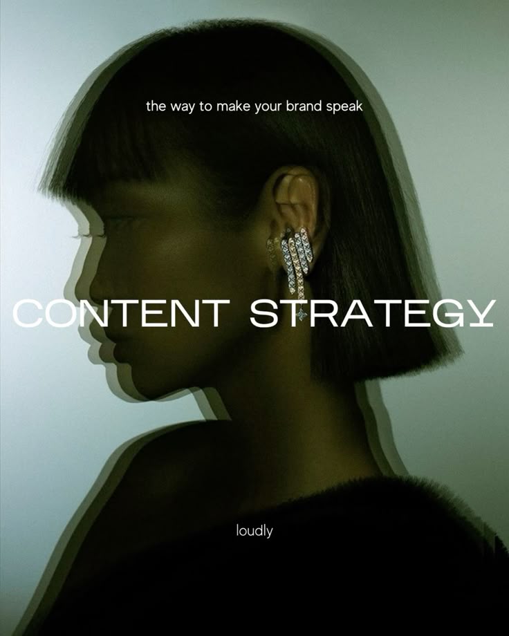 Transforming project values ideas and goals into social media_ Read the post below ↓ Silhouette with layered effect and text: Content Strategy: The way to make your brand speak loudly. | Sky Rye Design Silhouette with layered effect and text: Content Strategy: The way to make your brand speak loudly.