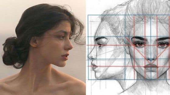 Viewing Deck Blog - 2025-04-16T173056460 Woman's profile portrait alongside a detailed artistic sketch with geometric guidelines of a face. | Sky Rye Design Woman's profile portrait alongside a detailed artistic sketch with geometric guidelines of a face.