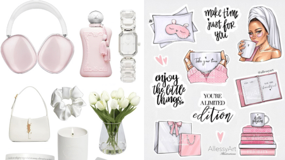 Viewing Deck Blog Stylish pink and white essentials: headphones, perfume, watch, fashion illustration, inspiring quotes and gifts. | Sky Rye Design Stylish pink and white essentials: headphones, perfume, watch, fashion illustration, inspiring quotes and gifts.