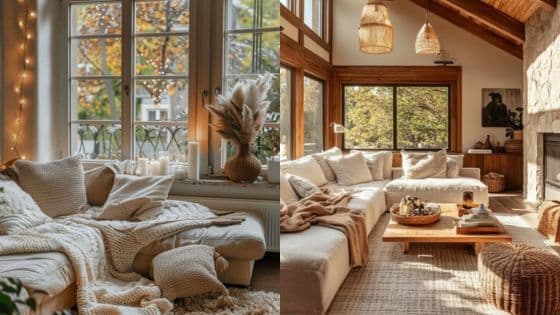 Your Guide to Making Your Move to a New Home Simple Stress-Free and Fast Cozy living rooms with large windows, neutral tones, and soft textures, creating a warm and inviting atmosphere. | Sky Rye Design Cozy living rooms with large windows, neutral tones, and soft textures, creating a warm and inviting atmosphere.