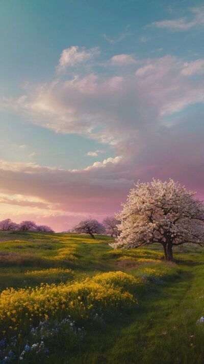 Revitalize Your Screens with Aesthetic Spring Wallpaper
