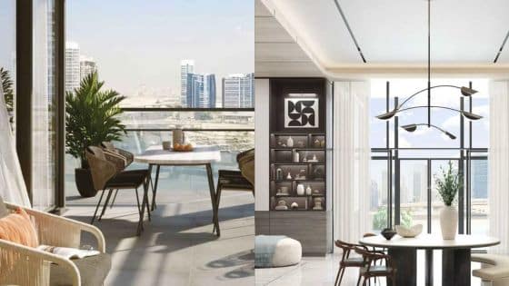 Unlocking International Opportunities A Comprehensive Guide to Business Bay Property Prices Modern patio and dining room with city views, featuring sleek furniture and stylish decor. | Sky Rye Design Modern patio and dining room with city views, featuring sleek furniture and stylish decor.