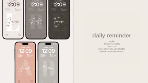 Viewing Deck Blog 1 Minimalist iPhone lock screens with personalized names and a daily reminder for positivity and wellness. | Sky Rye Design Minimalist iPhone lock screens with personalized names and a daily reminder for positivity and wellness.
