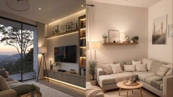 Viewing Deck Blog - 2025-05-26T212637077 Modern living rooms with cozy lighting and stylish decor, featuring large windows and comfortable sofas. | Sky Rye Design Modern living rooms with cozy lighting and stylish decor, featuring large windows and comfortable sofas.