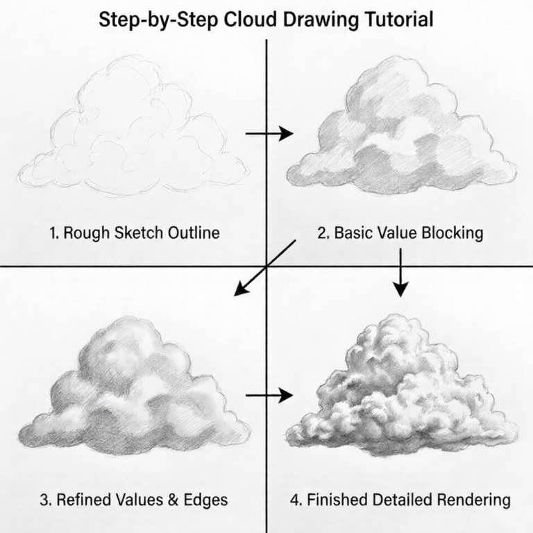 Cloud Drawing: How to Draw Realistic Clouds