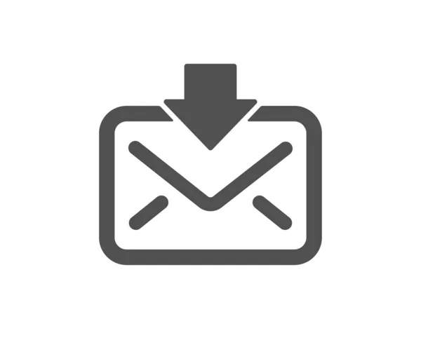 Email download icon representing incoming messages or inbox access. Ideal for digital communication and file transfer concepts.